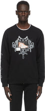 Givenchy Black Patch Chandelier Jewelry Print Sweatshirt - Sweat-shirt imprimé bijoux Givenchy noir - GIVENCHY 블랙 패치 샹들리에 쥬얼리 프린트 스웨터
