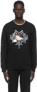 Givenchy Black Patch Chandelier Jewelry Print Sweatshirt - Sweat-shirt imprimé bijoux Givenchy noir - GIVENCHY 블랙 패치 샹들리에 쥬얼리 프린트 스웨터