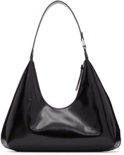 BY FAR Black Patent Amber Bag