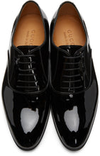 Gucci Black Patent Double G Oxfords