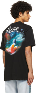 Loewe Black Paula's Ibiza Airbrush Print T-Shirt