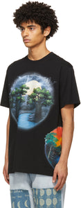 Loewe Black Paula's Ibiza Airbrush Print T-Shirt