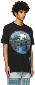 Loewe Black Paula's Ibiza Airbrush Print T-Shirt