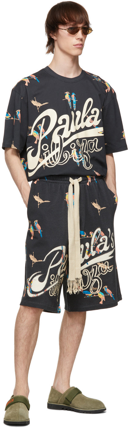 Loewe Black Paula's Ibiza Parrot T-Shirt