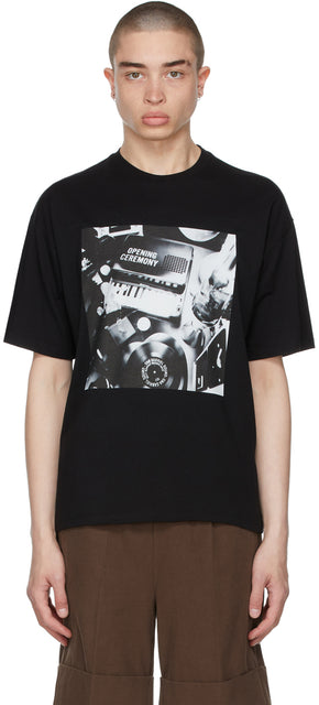 Opening Ceremony Black Pianoprint T-Shirt - T-shirt à pianoprint noire de cérémonie d'ouverture - 개회식 검은 피아 프린트 티셔츠
