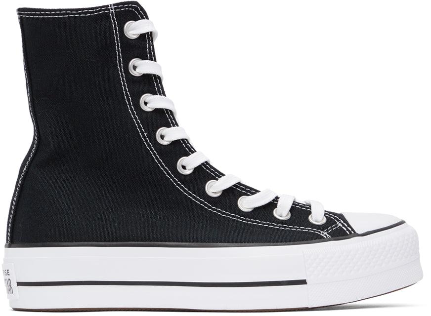 Converse black platform chuck taylor all star high sneakers Clearance