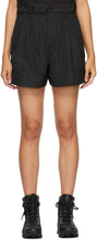 Moncler Black Pleated Elastic Waist Shorts - MONCLER Noir Taille élastique plissée - 몬 클러 블랙 탄성 허리 반바지