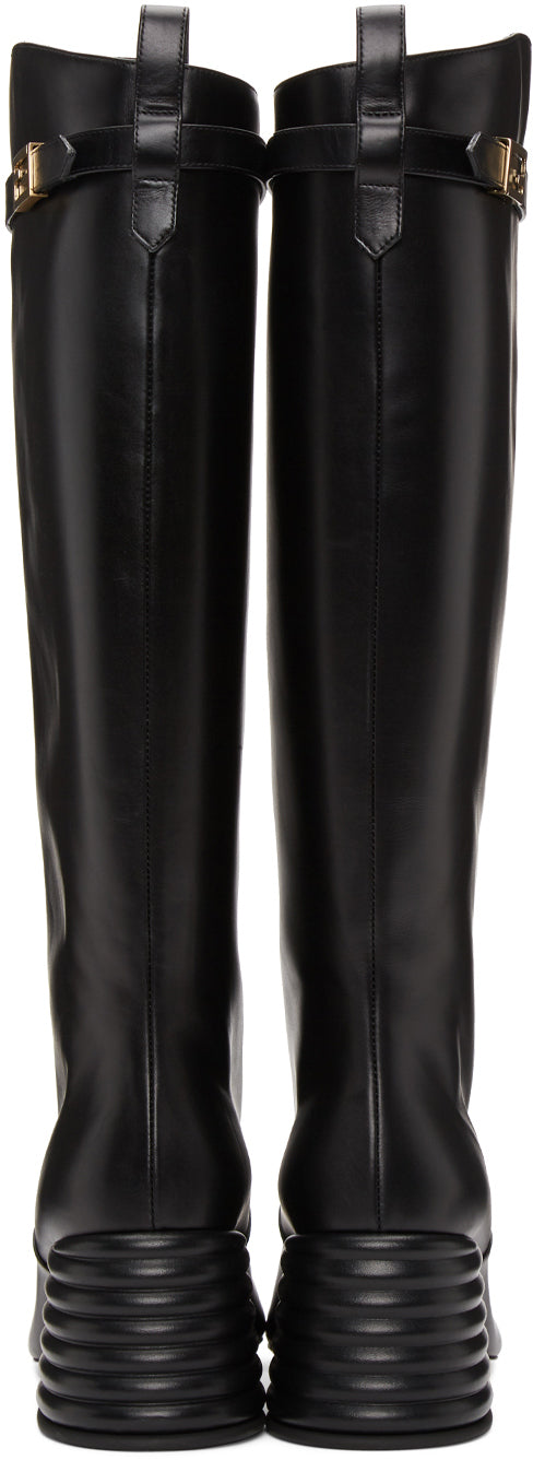 Fendi Black Promenade Tall Boots - Fendi Black Promenade Bottes hautes - 펜디 블랙 산책로 높이 부츠