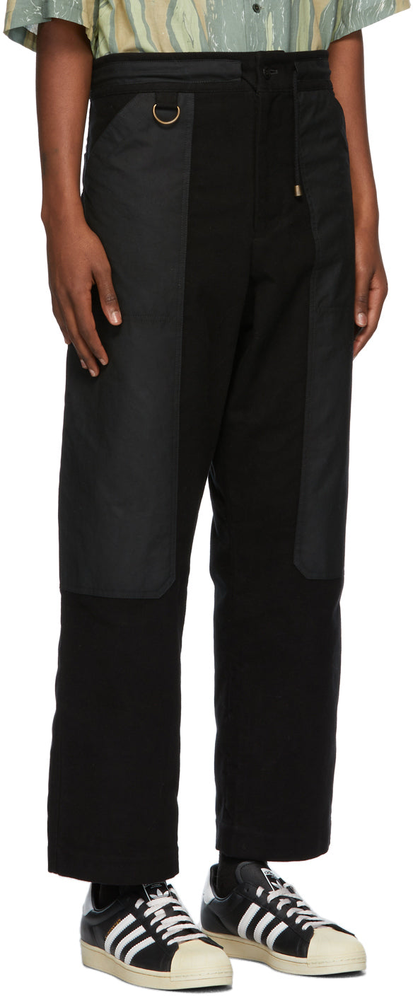 Nicholas Daley Black Pullcord Trousers – BlackSkinny