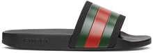 Gucci Black Pursuit Slides - Diapositives de la poursuite noire Gucci - 구찌 검은 추구 슬라이드