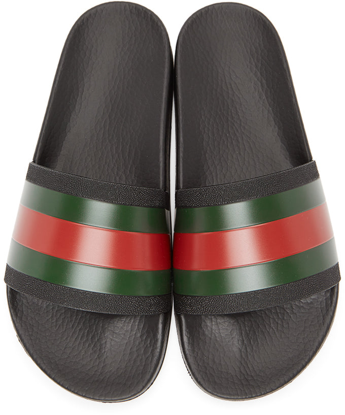 Gucci Black Pursuit Slides