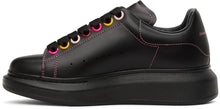 Alexander McQueen Black Rainbow Eyelets Oversized Sneakers
