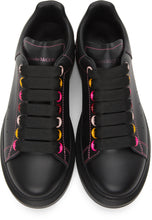 Alexander McQueen Black Rainbow Eyelets Oversized Sneakers