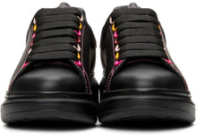 Alexander McQueen Black Rainbow Eyelets Oversized Sneakers