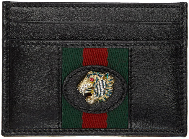 Gucci Black Rajah Card Holder