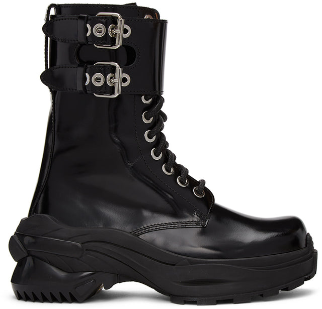 Maison Margiela Black Ranger Combat Boot - Maison Margiela Black Ranger Combat Boot Boot - Maison Margiela 블랙 레인저 전투 부팅