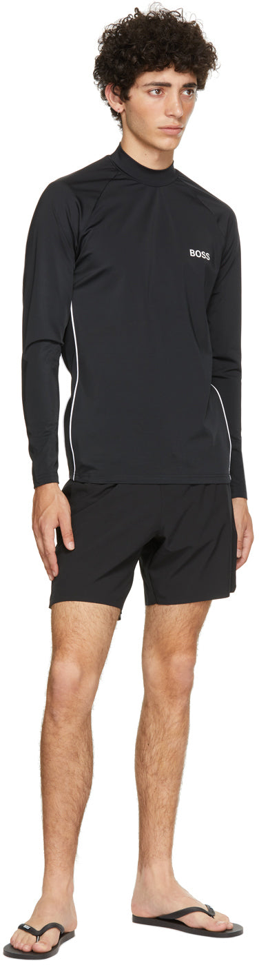 Boss Black Rash Guard Long Sleeve T-Shirt