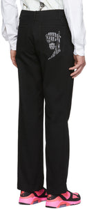 Rochambeau Black Relaxed Fit Trousers