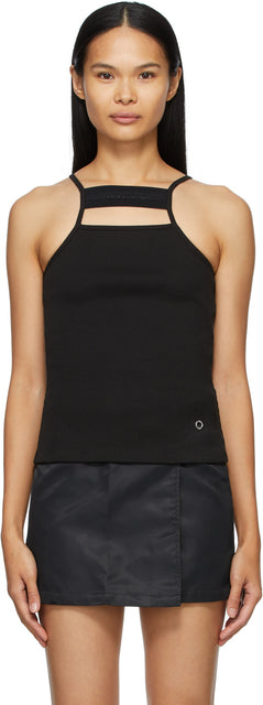 1017 ALYX 9SM Black Ribbed Tank Top - 1017 Débardeur noire noir de 9sm de 9sm - 1017 ALYX 9SM 블랙 리브 탱크 탑