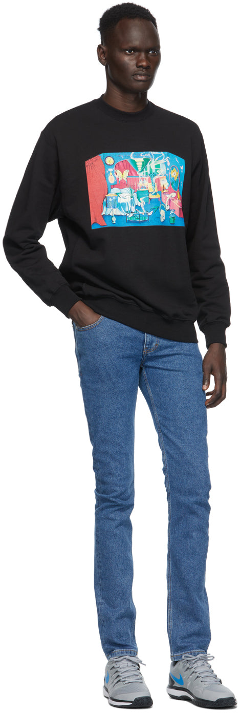 Opening Ceremony Black Room Print Sweatshirt