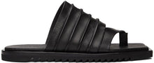Rick Owens Black Ruhlmann Sandals - Sandales Rick Owens Black Ruhlmann - Rick Owens 블랙 Ruhlmann 샌들