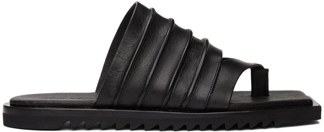 Rick Owens Black Ruhlmann Sandals - Sandales Rick Owens Black Ruhlmann - Rick Owens 블랙 Ruhlmann 샌들
