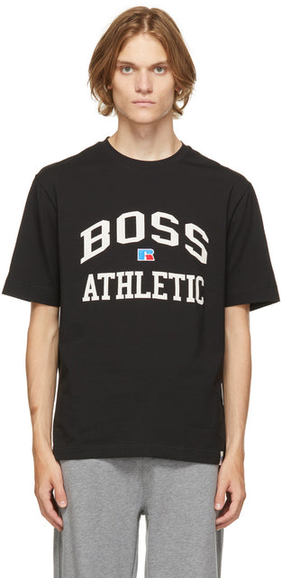 Boss Black Russell Athletic Edition Logo T-Shirt - BOSS NOIR RUSSELL ATHLETIC EDITION LOGO T-shirt - 보스 블랙 러셀 운동 에디션 로고 티셔츠