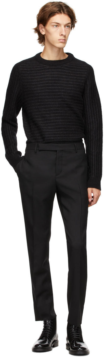 Saint Laurent Black Sailor Knit Sweater