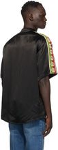 Gucci Black Satin Bowling Shirt