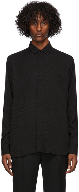 Saint Laurent Black Satin Shirt - Saint Laurent Black Satin Shirt - 세인트 라이 렌트 블랙 새틴 셔츠