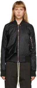 Rick Owens Black Seb Classic Bomber Jacket