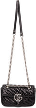 Gucci Black Sequin Mini GG Marmont Shoulder Bag - Gucci Noir Sac à bandoulière Mini GG Marmont - 구찌 블랙 스팽글 미니 GG Marmont 숄더 ​​백