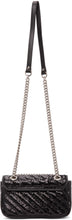 Gucci Black Sequin Mini GG Marmont Shoulder Bag