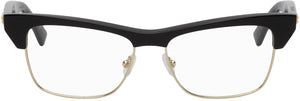 Bottega Veneta Black Shiny Cat-Eye Glasses - Bottega Veneta Black Cat-Eye-Bey-Yeux - Bottega Veneta 검은 반짝이 고양이 눈 안경