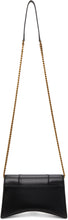 Balenciaga Black Shiny Hourglass Chain Bag