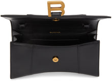 Balenciaga Black Shiny Hourglass Chain Bag