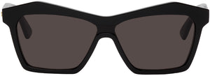Bottega Veneta Black Shiny Sunglasses - Bottega Veneta Black Brillant Sunglasses - Bottega 베네타 블랙 반짝이 선글라스