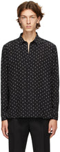 Saint Laurent Black Silk Anchor Shirt - Saint Laurent Chemise d'ancrage en soie noire - 세인트 라이든 블랙 실크 앵커 셔츠