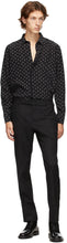 Saint Laurent Black Silk Anchor Shirt