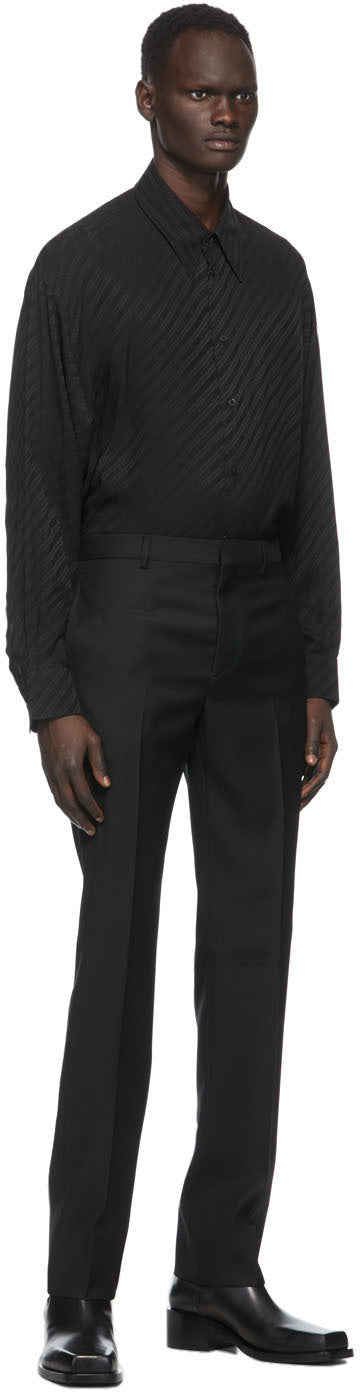 Givenchy Black Silk Loose Fit Shirt