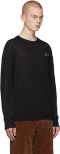 Givenchy Black Silk Signature Logo T-Shirt