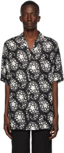 Gucci Black Silk Star Print Bowling Shirt - Chemise de bowling d'étoile en soie noire Gucci - 구찌 블랙 실크 스타 인쇄 볼링 셔츠
