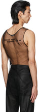 Ann Demeulemeester Black Silk Tulle Top