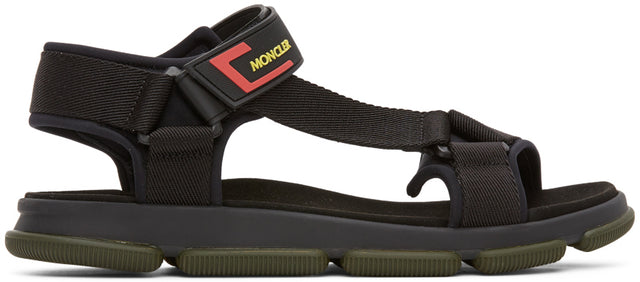 Moncler Black Simeon Sandals - Sandales Black Siméon Moncler - Moncler Black Simeon 샌들