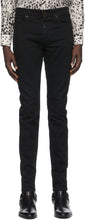 Saint Laurent Black Skinny Mid-Rise Jeans - Jean Saint Laurent noir maigre mi-hauteur - 세인트 로트 블랙 스키니 중간층 청바지