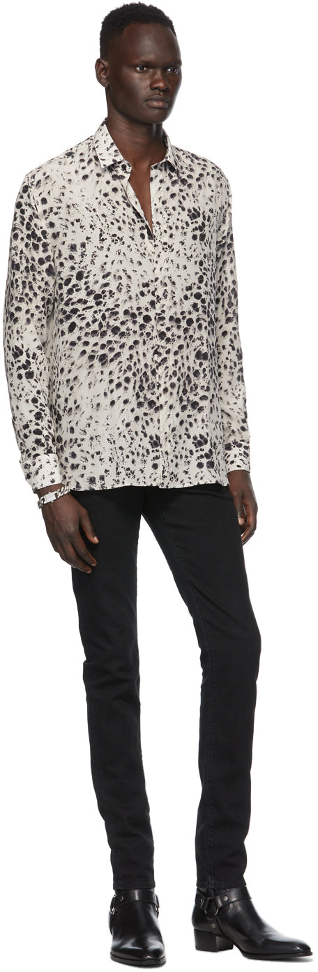 Saint Laurent Black Skinny Mid-Rise Jeans
