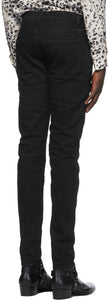 Saint Laurent Black Skinny Mid-Rise Jeans