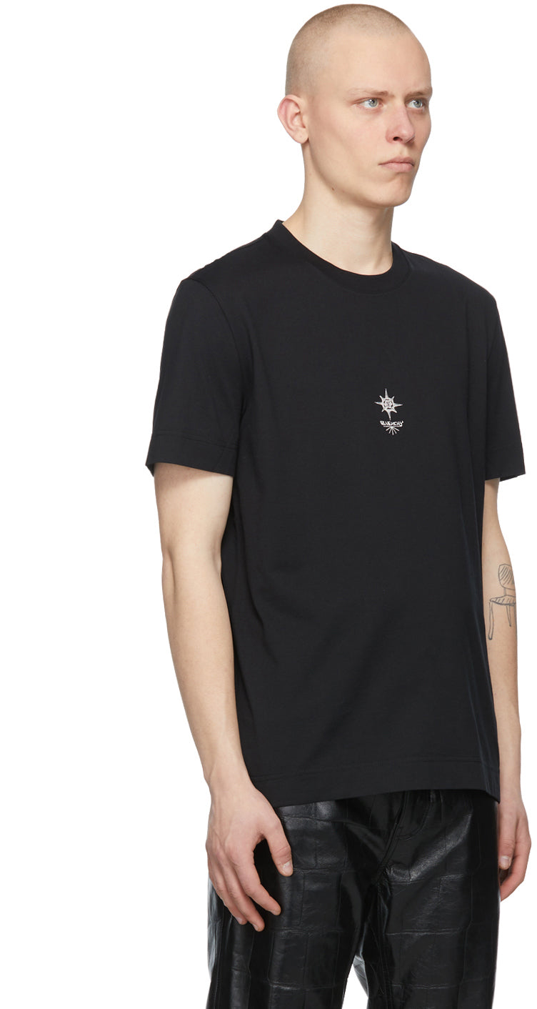 Givenchy Black Slim Fit Cross T-Shirt – BlackSkinny