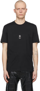 Givenchy Black Slim Fit Cross T-Shirt - T-shirt T-shirt Croix Slim Slim Givenchy Noir - Givenchy 블랙 슬림 맞는 크로스 티셔츠