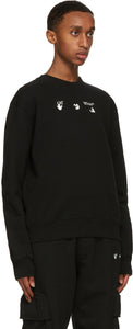 Off-White Black Slim Fit Peace Worldwide Sweatshirt